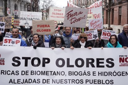Manifestación contra la proliferación de macrogranjas y plantas de biogás en Castilla y León