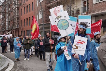 Manifestación contra la proliferación de macrogranjas y plantas de biogás en Castilla y León