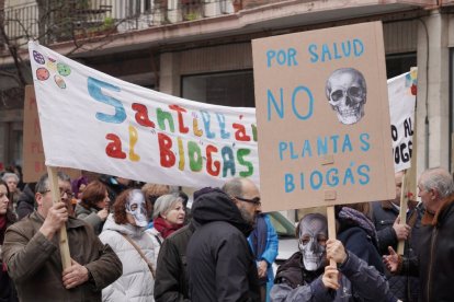 Manifestación contra la proliferación de macrogranjas y plantas de biogás en Castilla y León