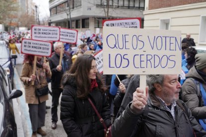 Manifestación contra la proliferación de macrogranjas y plantas de biogás en Castilla y León