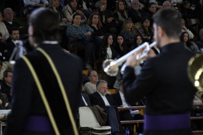 Agrupaciones de León, Burgos y Zamora en 'El Sonido de la Pasión' de León.