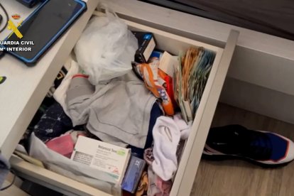 Imágenes de la droga incautada en Aranda de Duero.
