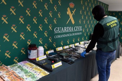 Imágenes de la droga incautada en Aranda de Duero.