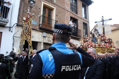 Procesión de La Morenica en León, que acortó el recorrido