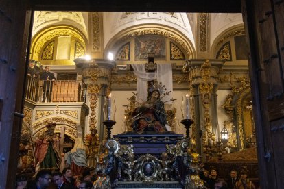 Vía Martris en el interior de la capilla de la Vera Cruz en Salamanca