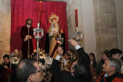 La procesión la Estación de la Penitencia de la Sentencia de Cristo tuvo que suspenderse por la lluvia