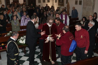 La procesión la Estación de la Penitencia de la Sentencia de Cristo tuvo que suspenderse por la lluvia