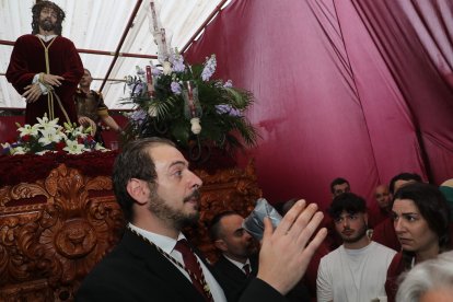 La procesión la Estación de la Penitencia de la Sentencia de Cristo tuvo que suspenderse por la lluvia