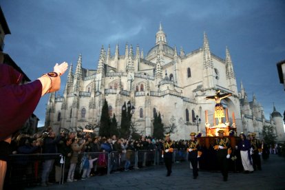 Procesión del Cristo del Mercado en una imagen de archivo