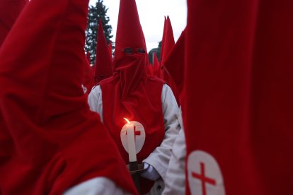 Un momento de la Procesión del Cristo de las Injurias