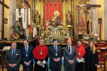 Un momento de la Misa de autoridades de Angustias en Valladolid.