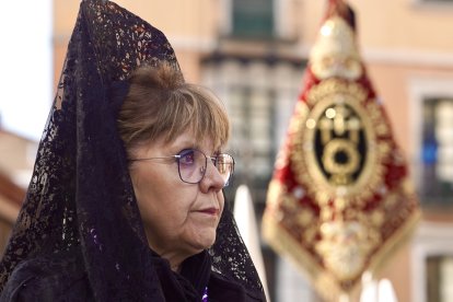 Procesión del Encuentro organizada por la Real Hermandad de Jesús Divino Obrero de León.