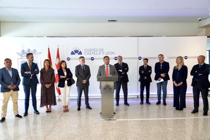 Un momento de la exposición de las Cortes de Castilla y León sobre José Jiménez Lozano.