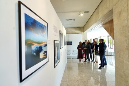 Un momento de la exposición de las Cortes de Castilla y León sobre José Jiménez Lozano.