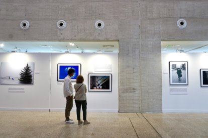Un momento de la exposición de las Cortes de Castilla y León sobre José Jiménez Lozano.