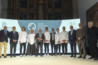 El consejero de Cultura, Turismo y Deporte, Gonzalo Santonja, inaugura la Cumbre Internacional de Gastronomía de Castilla y León