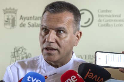 Oriol Castro, en la inauguración de la Cumbre Internacional de Gastronomía de Castilla y León