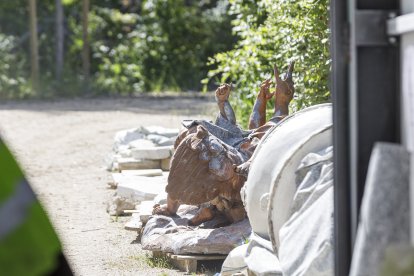 Patrimonio Nacional inicia el programa ‘Abierto por restauración’ en la Fuente de La Cascada del Palacio Real de La Granja (Segovia)