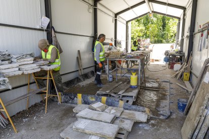 Patrimonio Nacional inicia el programa ‘Abierto por restauración’ en la Fuente de La Cascada del Palacio Real de La Granja (Segovia)