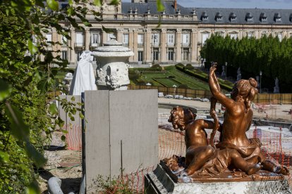 Patrimonio Nacional inicia el programa ‘Abierto por restauración’ en la Fuente de La Cascada del Palacio Real de La Granja (Segovia)