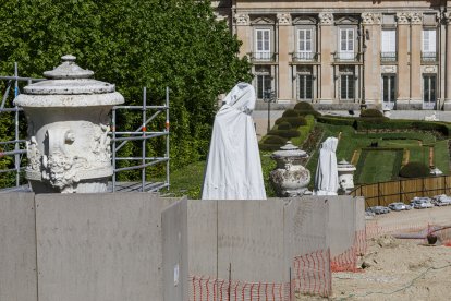 Patrimonio Nacional inicia el programa ‘Abierto por restauración’ en la Fuente de La Cascada del Palacio Real de La Granja (Segovia)