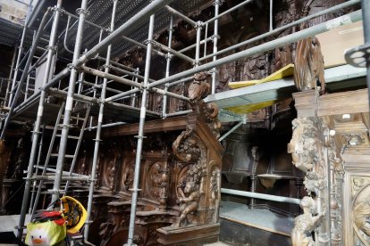 El ministro de Industria y Turismo, Jordi Hereu, visita el Parador de León.