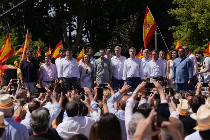 Manifestación del PP contra el Gobierno de Pedro Sánchez