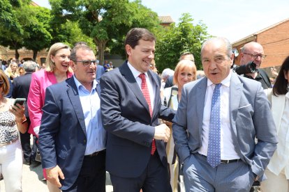 Isabel Blanco, Narciso Prieto, Alfonso Fernández Mañueco y Cipriano García.