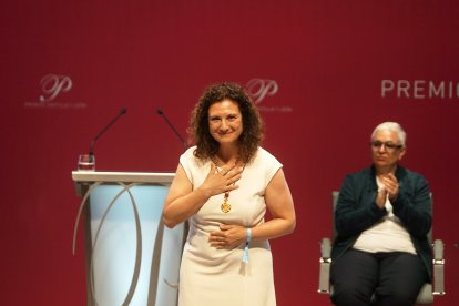 La ingeniera industrial y doctora en Robótica, Elena García Armada, recoge el Premio Castilla y León de Investigación Científica y Técnica e Innovación 2024.