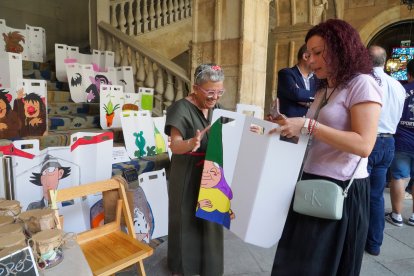 Inauguración de la Feria Medieval de los centros asistenciales de la Diputación de León