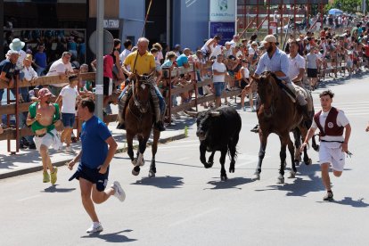 Celebración del Jueves la Saca en Soria durante las fiestas de San Juan.