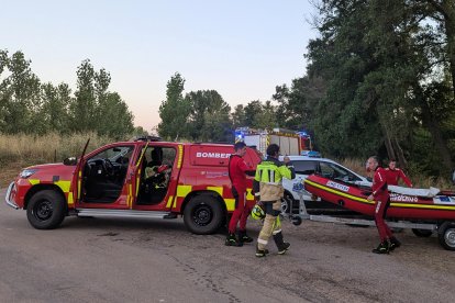 Búsqueda en el río Águeda en Salamanca
