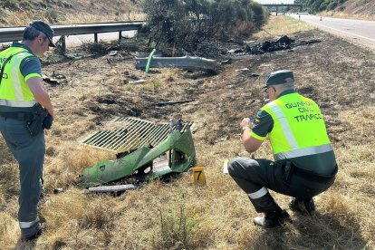 Estado en el que quedó el Lamborghini Huracán