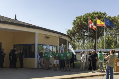 Protesta de las funcionarios de prisiones en Salamanca