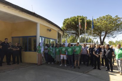 Protesta de las funcionarios de prisiones en Salamanca