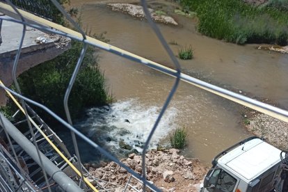 Nuevo desprendimiento en puente sobre la N-110 en San Esteban de Gormaz (Soria)