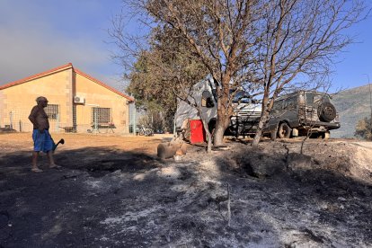 Pedro Pérez Caraballo, uno de los vecinos afectados por el incendio