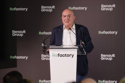 Intervención de Jesús Julio Carnero en la inauguración de Refactory Valladolid de Renault Group.