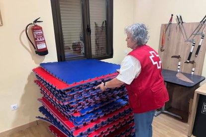 Cruz Roja presta ayuda en la sala multiusos de la plaza de la Corredera.