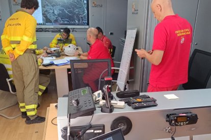 Efectivos desplegados en el dispositivo.