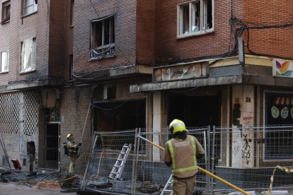 Explosión de gas en la calle Regimiento de Toledo de Zamora.
