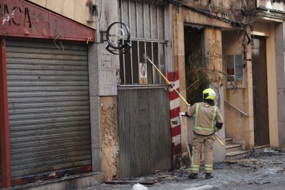 Explosión de gas en la calle Regimiento de Toledo de Zamora.