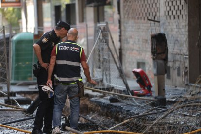 Explosión de gas en la calle Regimiento de Toledo de Zamora.
