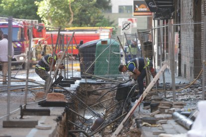 Explosión de gas en la calle Regimiento de Toledo de Zamora.