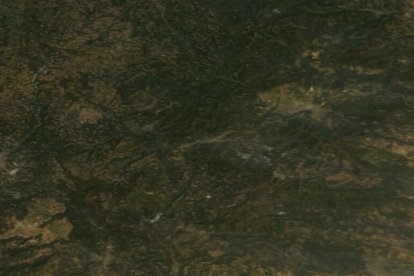 Imagen satélite en León del 8 de agosto