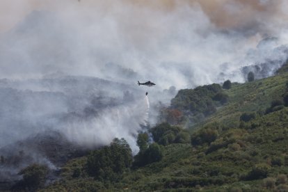 Incendio en Porto de Sanabria.