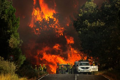 Incendio de El Payo en Salamanca.