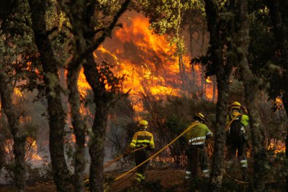 Incendio de El Payo en Salamanca.
