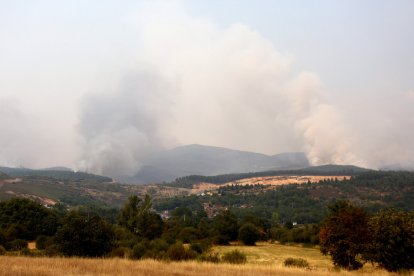 Incendio de Anllares del Sil en León.