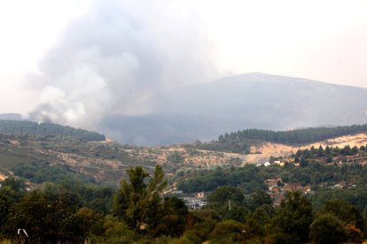 Incendio de Anllares del Sil en León.